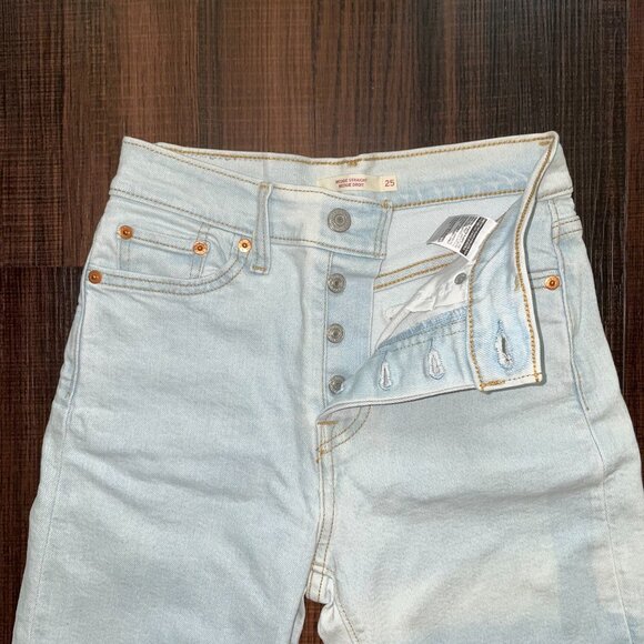 Levi's Jeans Wedgie Straight Fit Size 25 - Picture 11 of 12